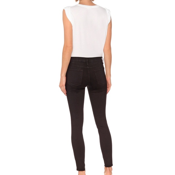FRAME Le Skinny de Jeanne mid-rise jeans in black Size 25 - Picture 2 of 7